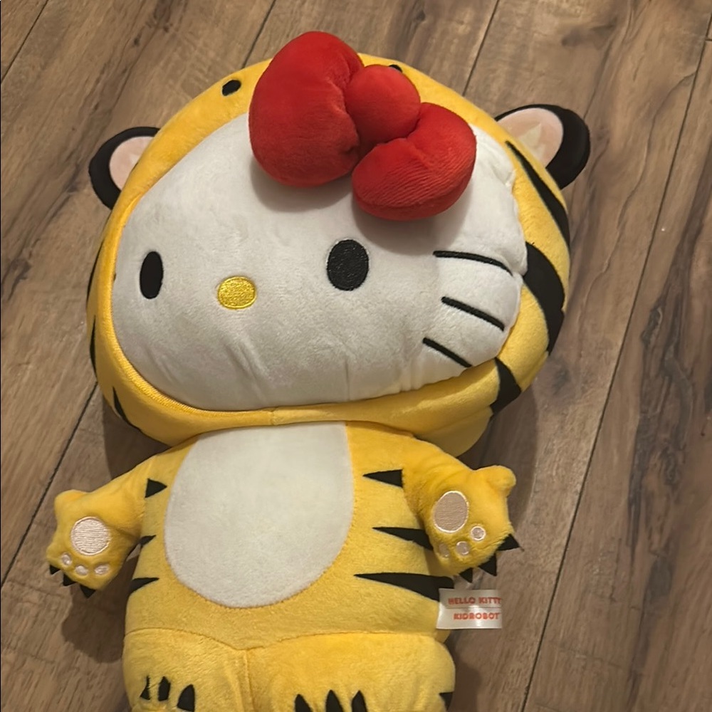 Hello Kitty Tiger Plush with Red Bow
